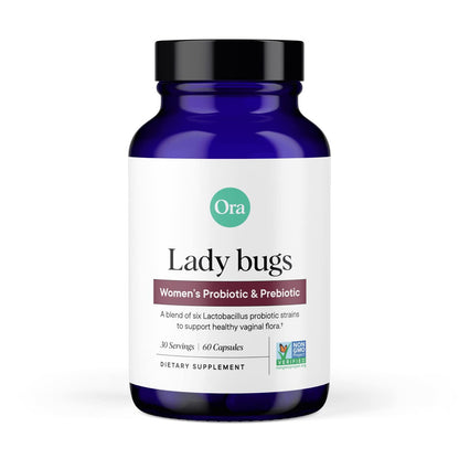 Ora Organic Prebiotics and Probiotics for Women - Lactobacillus for Vaginal and Urinary Tract Health, Contains 16 Billion CFU, 6 Strains - 1 Month Supply, 60 Vegan Probiotic Capsules Ora OrganicBuy Supplements Australia