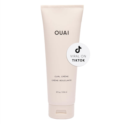 OUAI Curl Cream - Curl Defining Cream with Chia & Linseed Oil - Enhances Definition, Hydration & Shine - Tames Frizz & Protects from Humidity - Silicone-Free Curly Hair Products for Women (8 oz) OUAIBuy Supplements Australia