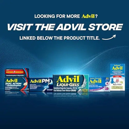 Advil Pain Reliever and Fever Reducer, Ibuprofen 200mg for Pain Relief - 50 Coated Tablets AdvilBuy Supplements Australia