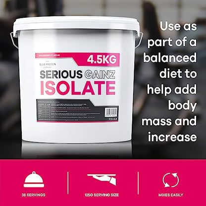 The Bulk Protein Company, Serious Gainz Isolate – 4.5kg – Whey Protein Powder The Bulk Protein CompanyBuy Supplements Australia