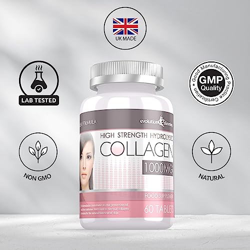 Hydrolysed Collagen High Strength 1,000mg for Hair, Skin & Nails, 60 Tablets, Evolution Slimming Evolution SlimmingBuy Supplements Australia
