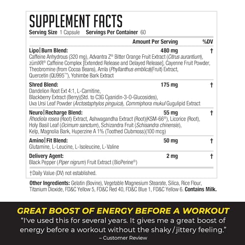 LIPORUSH NDS Nutrition XT - Super Concentrated Thermogenic with L-Carnitine & Teacrine LIPORUSHBuy Supplements Australia