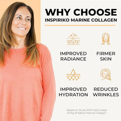 Marine Collagen Powder for Women - Marine Collagen with Hyaluronic Acid, Vitamin C InspirikoBuy Supplements Australia