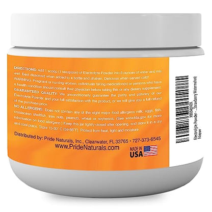Electrolyte Powder - Refreshing Workout Recovery Electrolytes, Sugar Free, Gluten Free Pride Naturals, IncBuy Supplements Australia