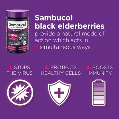 SAMBUCOL KIDS GUMMIES 30'S, 30 Count (Pack of 1) SambucolBuy Supplements Australia