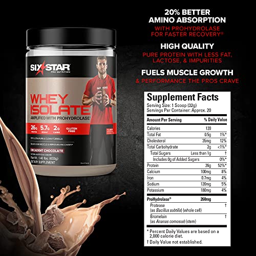 Whey Protein Isolate Six Star 100% Whey Isolate Protein Powder Whey Protein Powder Six StarBuy Supplements Australia