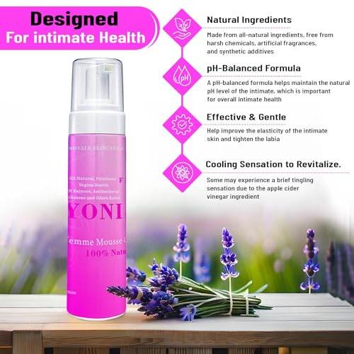 Vroyale Beauty 100% Natural Feminine Wash - 250 ml pH-Balanced Yoni Femme Mousse Vroyale BeautyBuy Supplements Australia
