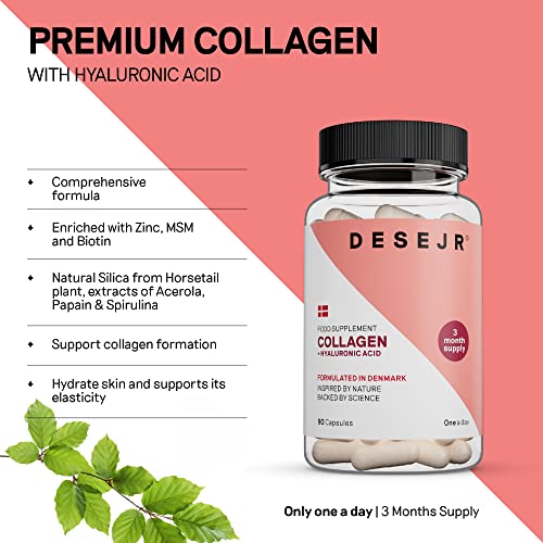 DESEJR Collagen & Hyaluronic Acid 90 Capsules (3 Months) DESEJRBuy Supplements Australia