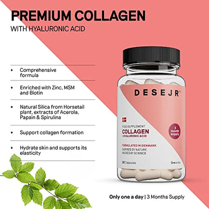 DESEJR Collagen & Hyaluronic Acid 90 Capsules (3 Months) DESEJRBuy Supplements Australia