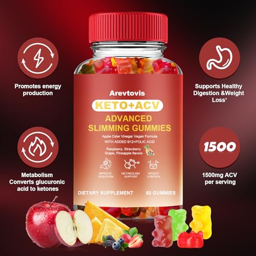 Arevtovis Apple Cider Vinegar Gummies - Boost Energy, Detox & Support Gut Health ACV ArevtovisBuy Supplements Australia