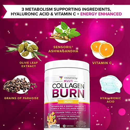 Multi Collagen Burn: Multi-Type Hydrolyzed Protein Peptides with Hyaluronic Acid, Vitamin VitauthorityBuy Supplements Australia