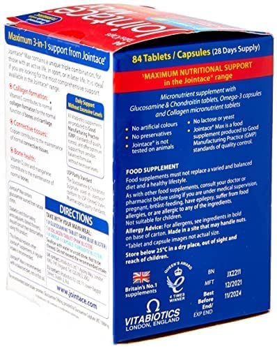 Jointace Vitabiotics Max, 84 Count (Pack of 1) VitabioticsBuy Supplements Australia