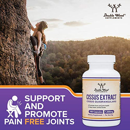 Cissus Quadrangularis Super Extract, 150 Capsules, Manufactured in The USA, Dietary Double Wood SupplementsBuy Supplements Australia