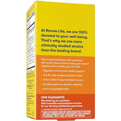Renew Life Everyday Probiotic Capsules, Daily Supplement Supports Urinary, Digestive Renew LifeBuy Supplements Australia