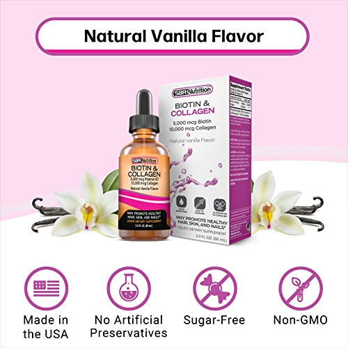 SBR Nutrition Biotin and Collagen Liquid Drops Daily Food Supplement, Vitamins SBR NutritionBuy Supplements Australia