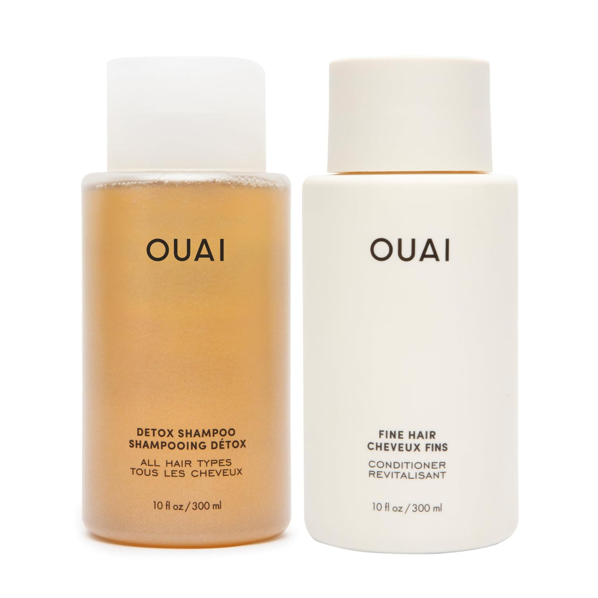 OUAI Detox Shampoo & Fine Hair Conditioner Bundle - Clarifying Shampoo for Build Up, Dirt, Oil, Product and Hard Water & Volumizing Conditioner for Fine Hair (2 Count) OUAIBuy Supplements Australia