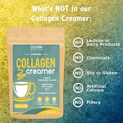Collagen Coffee Creamer | Keto & Paleo | Premium Hydrolysed Collagen Peptides & Coconut MCT OZUNA NUTRITIONBuy Supplements Australia