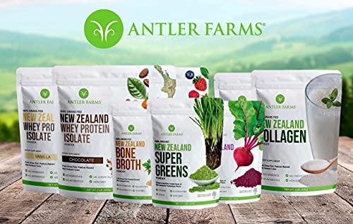 Antler Farms - 100% Grass Fed New Zealand Whey Protein Isolate, Unflavored, 30 Servings Antler FarmsBuy Supplements Australia