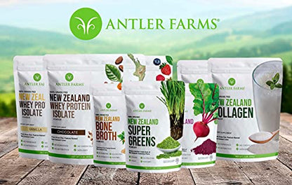 Antler Farms - 100% Grass Fed New Zealand Whey Protein Isolate, Unflavored, 30 Servings Antler FarmsBuy Supplements Australia