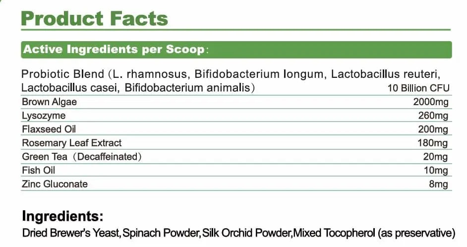 Vetriuntrix Dog Dental Powder, Dental Powder for Dogs Teeth Cleaning and Breath Fresh, Dog Teeth Cleaning Powder with Natural Plants Ingredients and Postbiotics, 200g VetriuntrixBuy Supplements Australia