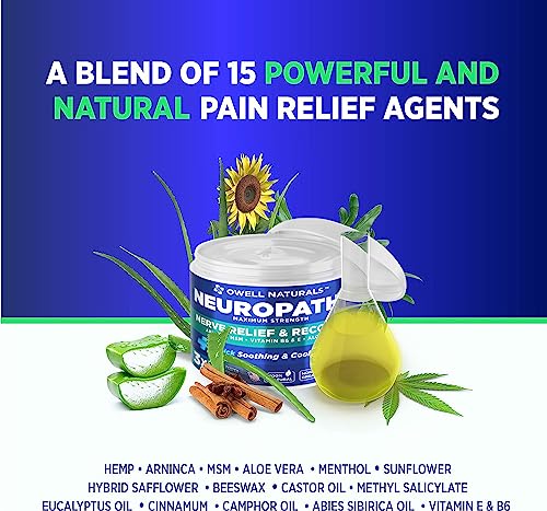 OWELL NATURALS Neuropathy Nerve Relief Cream - Maximum Strength Relief Cream for OWELL NATURALSBuy Supplements Australia