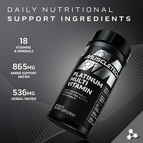 MuscleTech Platinum Multivitamin for Immune Support 18 Vitamins & Minerals Vitamins A MuscleTechBuy Supplements Australia