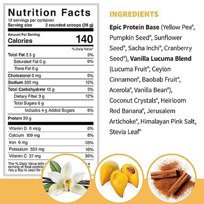 Sprout Living Epic Protein Vanilla Lucuma, 454 g Sprout LivingBuy Supplements Australia