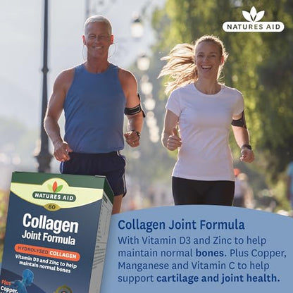 Natures Aid Collagen Joint Formula with Vitamin C, Copper and Manganese, Cartilage and Joint Health, 60 Capsules natures aidBuy Supplements Australia