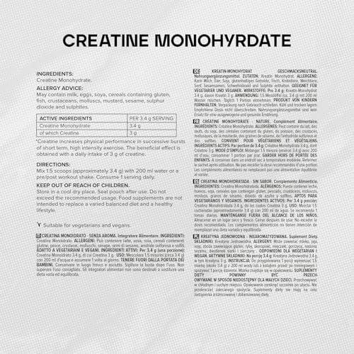 Bulk Creatine Monohydrate Powder, Unflavoured, 100 g BulkBuy Supplements Australia