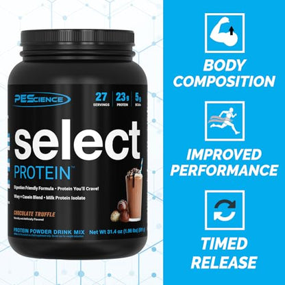 PEScience Select Low Carb Protein Powder, Chocolate Truffle, 27 Serving, Keto Friendly PEScienceBuy Supplements Australia