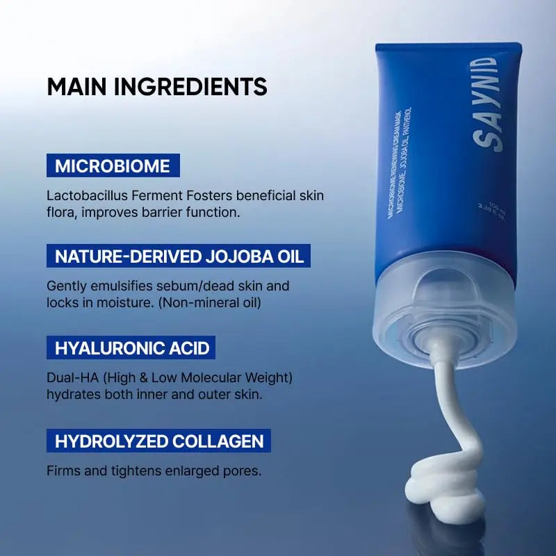 SAYNID MICROBIOME RENEWING CREAM MASK TRIAL KIT, Wash-off Cream, Soft Exfoliating Face Scrub Dead Skin Cells | 4.5g/0.15oz (3EA) SAYNIDBuy Supplements Australia