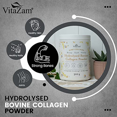 Vitazam Bovine Collagen Peptides - Hydrolyzed Type 1 & 3 Collagen Powder Protein Supplement for Healthy VitaZamBuy Supplements Australia