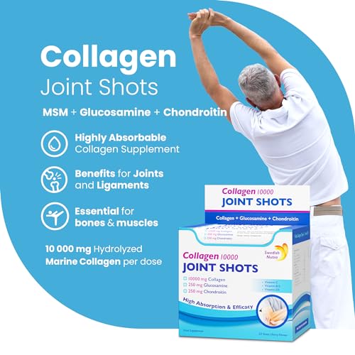Swedish Nutra Collagen 10000 Joint Shots | High Strength Type 1, 2 & 3 Collagen for Body, Joints & Ligaments Swedish NutraBuy Supplements Australia