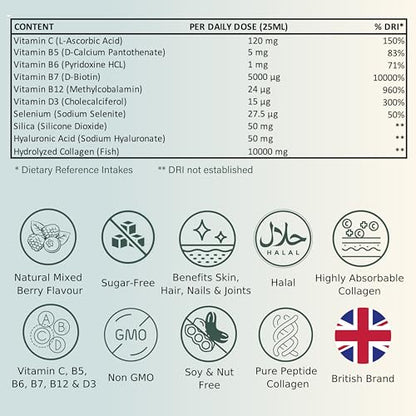 NUTRI Beauties Hydrolysed Marine Collagen Liquid Drink Supplement 10,000Mg NUTRI BEAUTIESBuy Supplements Australia