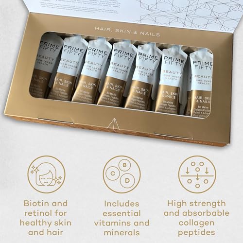 Prime Fifty Liquid Collagen 5,000mg, 14 x 15ml Sachets – Passion Fruit Flavour FutureYou CambridgeBuy Supplements Australia
