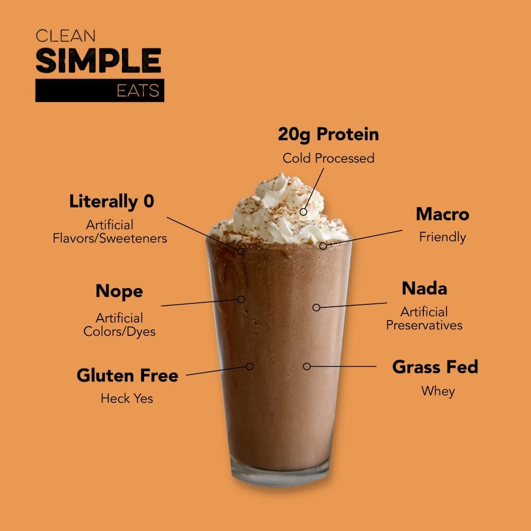 Clean Simple Eats Chocolate Peanut Butter Whey Protein Powder, Natural Sweetened Clean Simple EatsBuy Supplements Australia