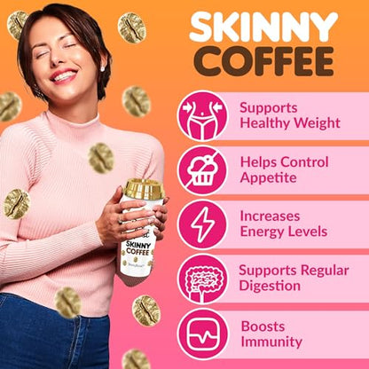 Skinny Boost Skinny Coffee- (Unflavored) Instant Sticks Made with Arabica Coffee, Garcinia SkinnyBoostBuy Supplements Australia