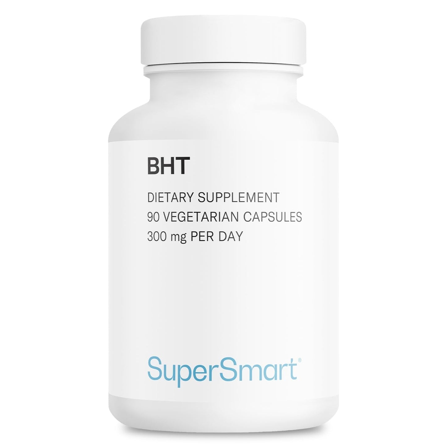 Supersmart - BHT Supplement 300mg per Day - Butylated Hydroxytoluene | Non-GMO & Gluten Free - 90 Vegetarian Capsules SupersmartBuy Supplements Australia