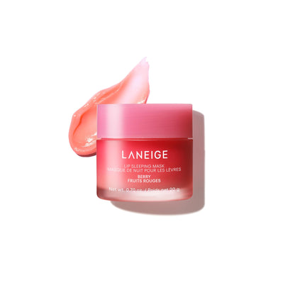LANEIGE Lip Sleeping Mask, Berry: Nourishing Overnight Lip Treatment with Vitamin C, Shea & Murumuru Butter