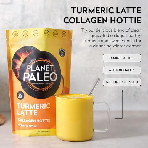 Planet Paleo Pure Collagen - Turmeric Latte (260g, 25 Servings) Planet PaleoBuy Supplements Australia