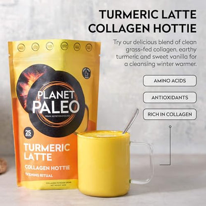 Planet Paleo Pure Collagen - Turmeric Latte (260g, 25 Servings) Planet PaleoBuy Supplements Australia