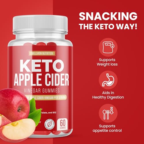 Wellvion Keto ACV Gummies for Weight Loss Support - Advanced Formula (1000mg) Wellvion NutritionBuy Supplements Australia