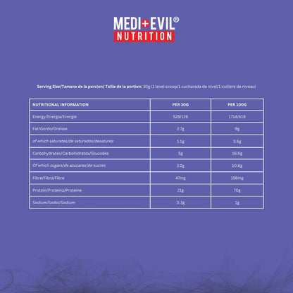 Medi-Evil Nutrition Whey Dynamic Protein, White Chocolate Flavour, 600g, 20 Servings Medi-EvilBuy Supplements Australia