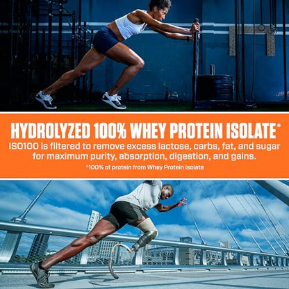 Dymatize ISO100 Hydrolyzed Protein Powder, 100% Whey Isolate, Dunkin' Glazed Donut DymatizeBuy Supplements Australia
