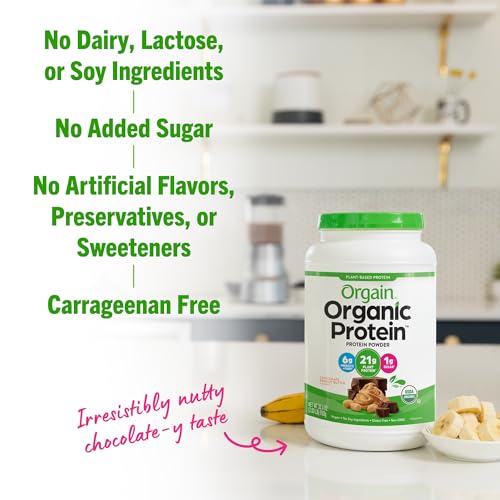 Orgain Organic Vegan Protein Powder, Chocolate Peanut Butter - 21g of Plant Based Protein OrgainBuy Supplements Australia