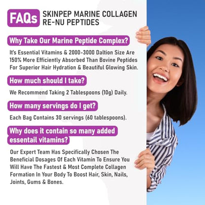 SkinPep® Collagen Re-Nu Liquid Shot Sachet 15-30 Day Supply - The Anti-Ageing Daily Collagen Drink Mix SkinPepBuy Supplements Australia