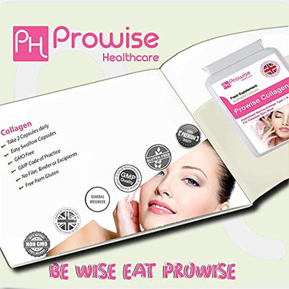 Marine Collagen Type 1 and Type 2 1200mg - 60 Capsules | UK Manufactured PH PROWISE HealthcareBuy Supplements Australia