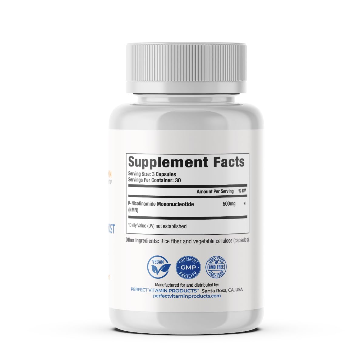 Perfect Vitamin Products NAD+ Cellular Boost – 500mg NMN Supplement for NAD+ Support, Cellular Energy, Brain Clarity & Anti-Aging – Longevity & Recovery Support – 90 Vegan Capsules (30 Servings) Perfect Vitamin ProductsBuy Supplements Australia
