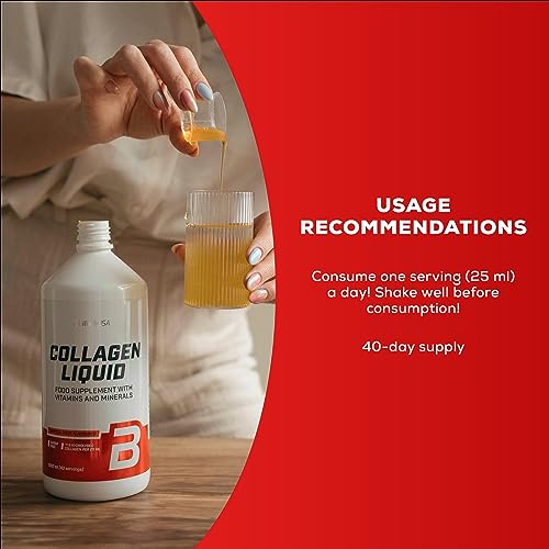 BioTechUSA Collagen Liquid, Flavored Dietary Supplement Drink with Collagen, Vitamins BioTechUSABuy Supplements Australia