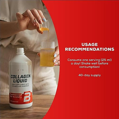 BioTechUSA Collagen Liquid, Flavored Dietary Supplement Drink with Collagen, Vitamins BioTechUSABuy Supplements Australia